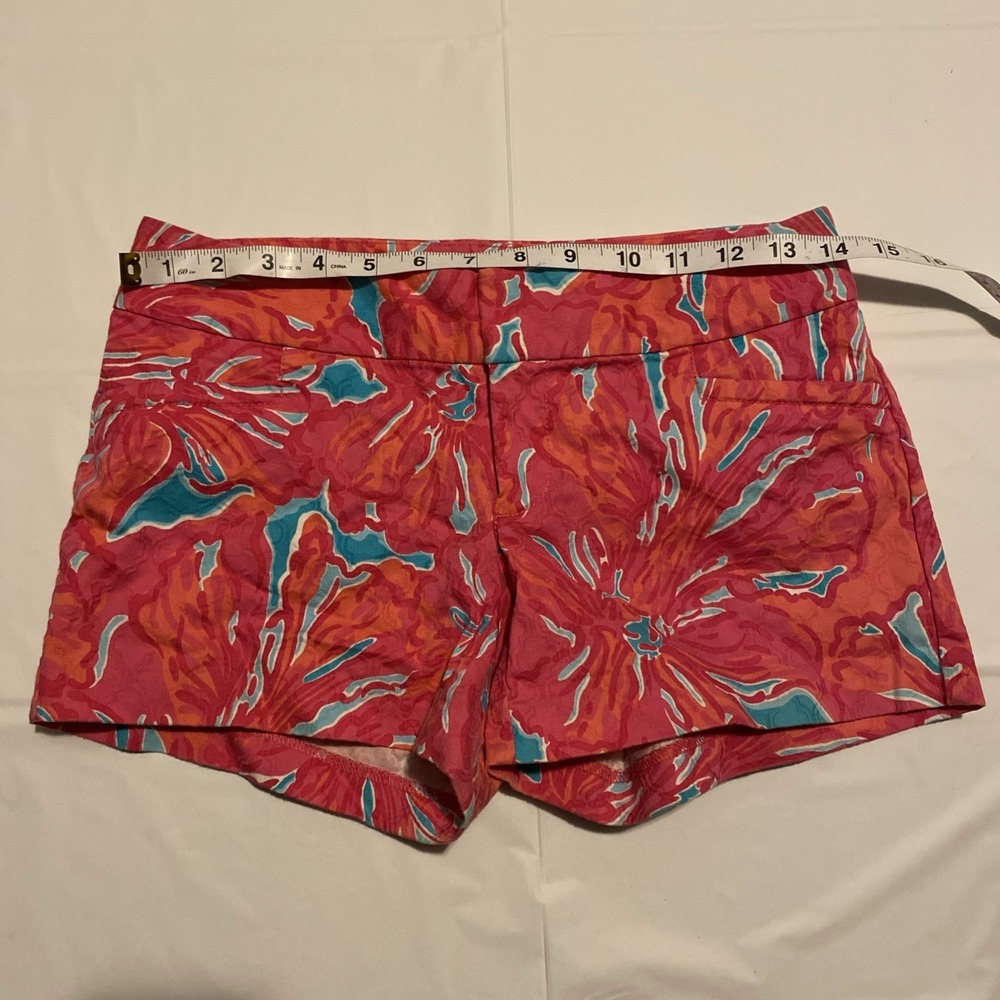 LILLY PULITZER SEA BLUE FLIRTY SEA "ELLIE" SHORTS RETIRED PRINT SIZE 00 - Picture 6 of 15